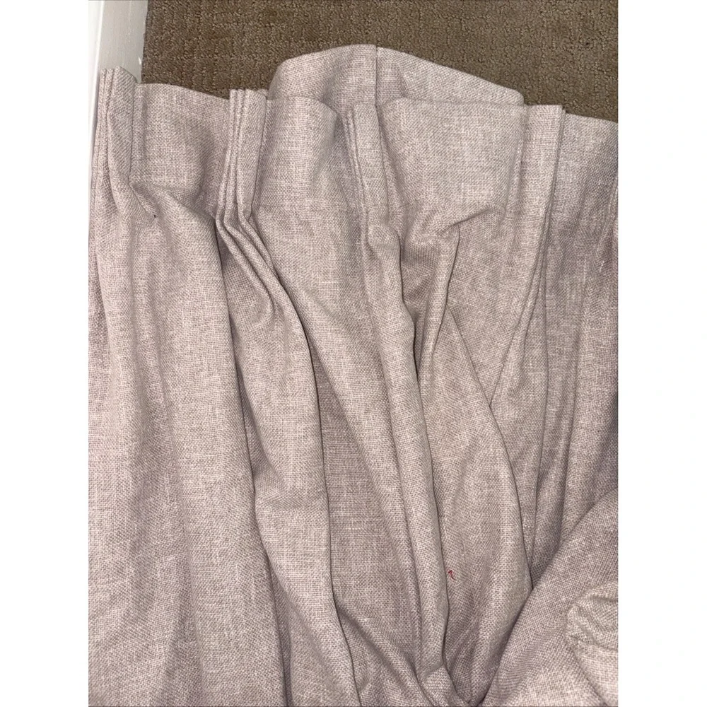 HEAVY  CUSTOM‎ MADE DRAPES PINCH PLEAT CURTAIN cotton linen blend? one drape GUC